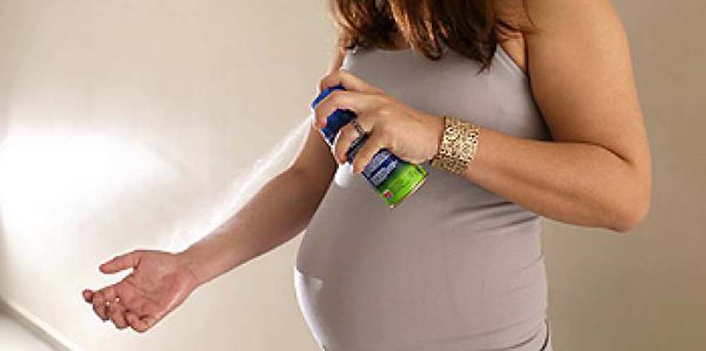 oler insecticida en el embaraz